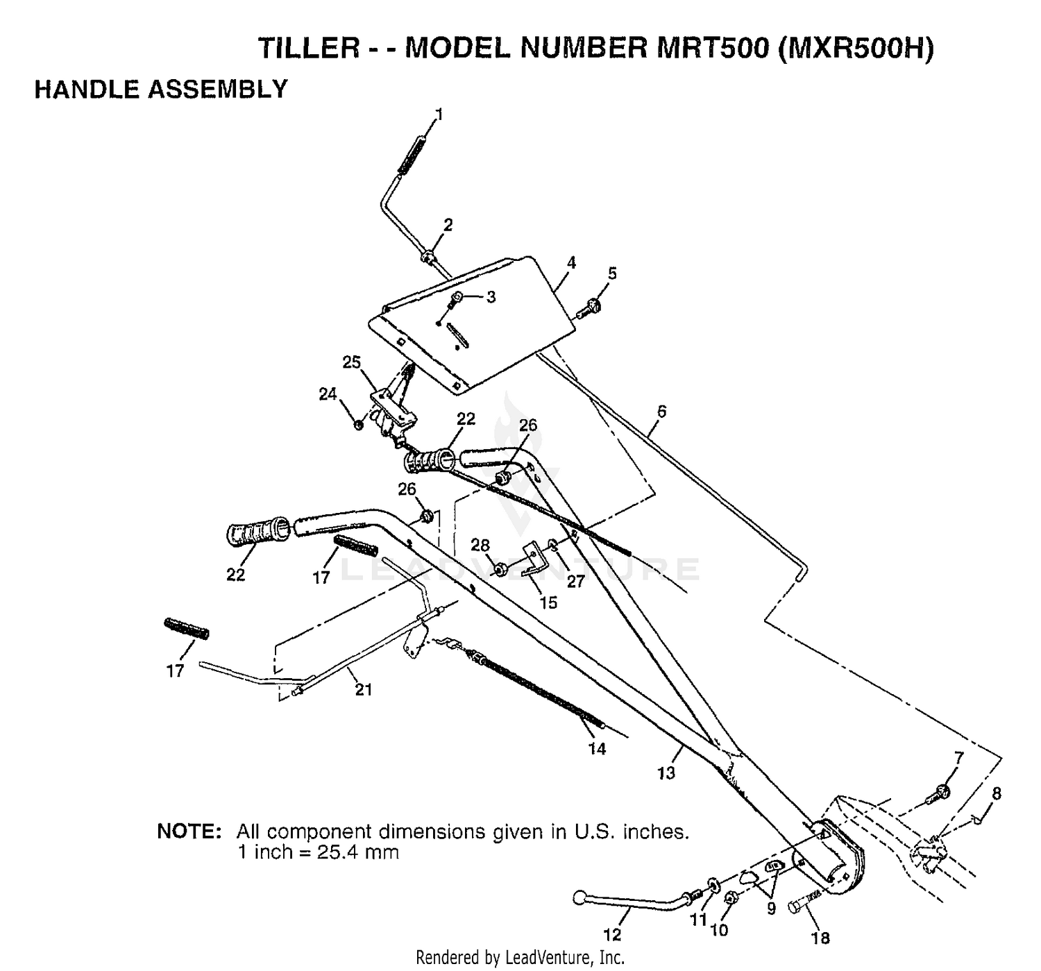 TILLER HANDLE ASSEMBLY