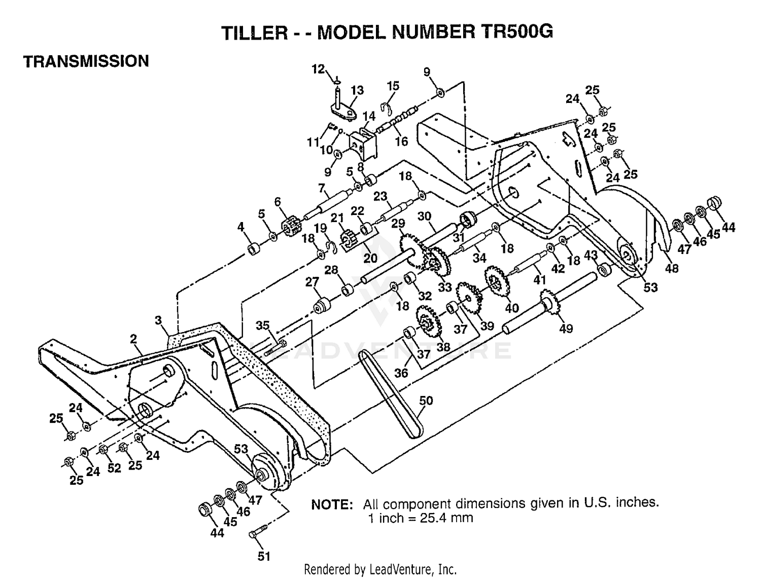TILLER TRANSMISSION