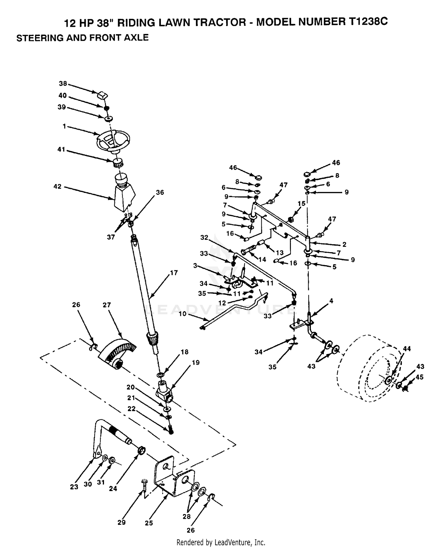 STEERING AND FRONT AXLE