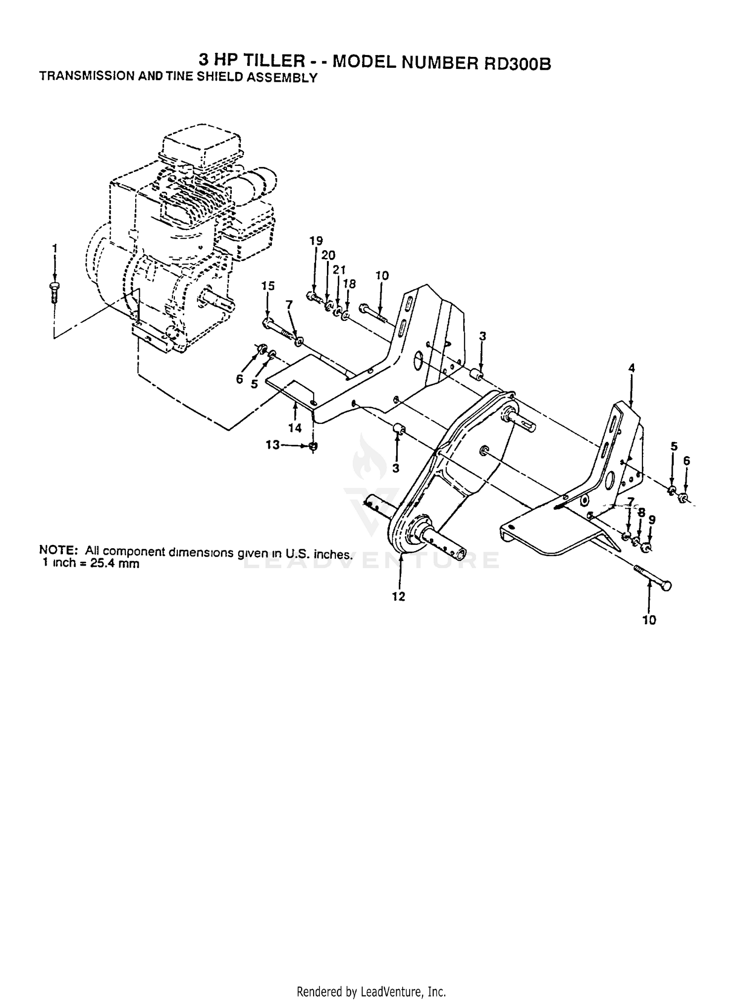 TRANSMISSION, TINE SHIELD