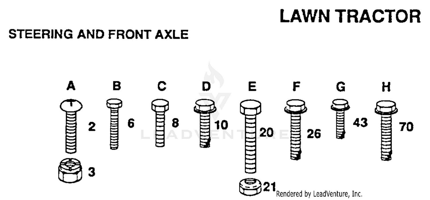 HARDWARE STEERING AND FRONT AXLE