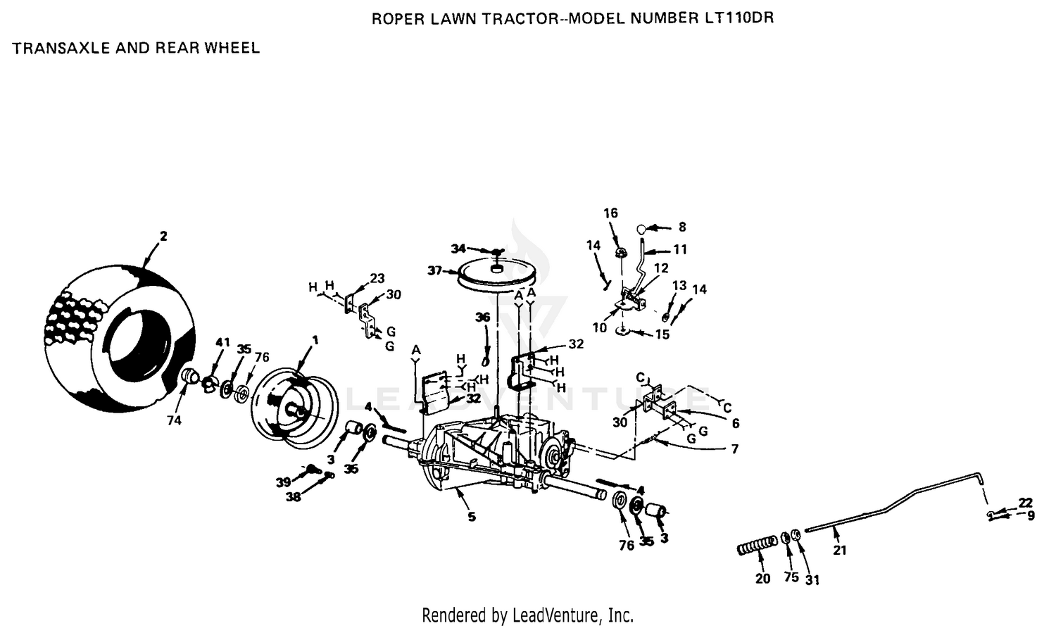 TRANSAXLE, REAR WHEELS