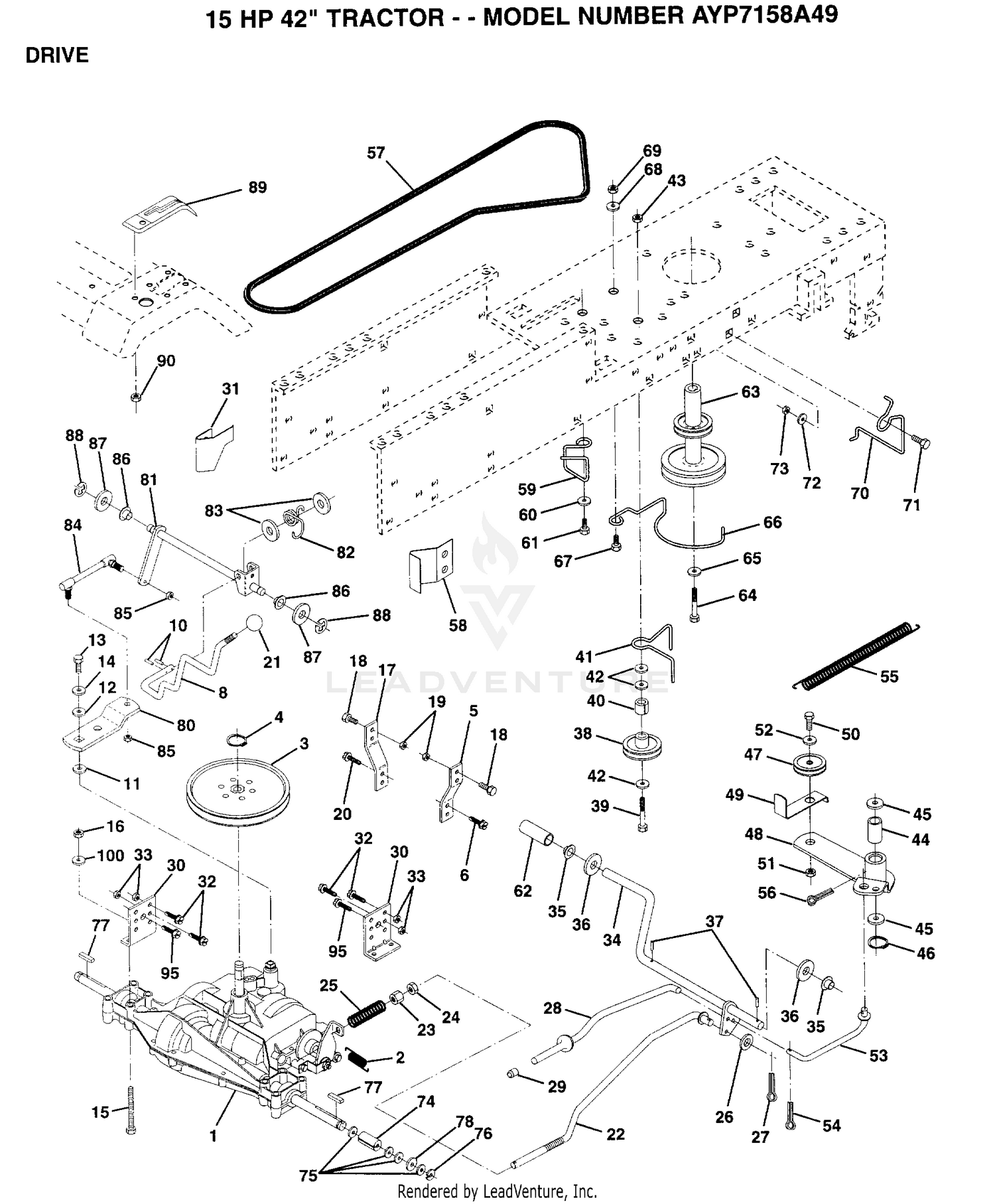 DRIVE ASSY. & BELT