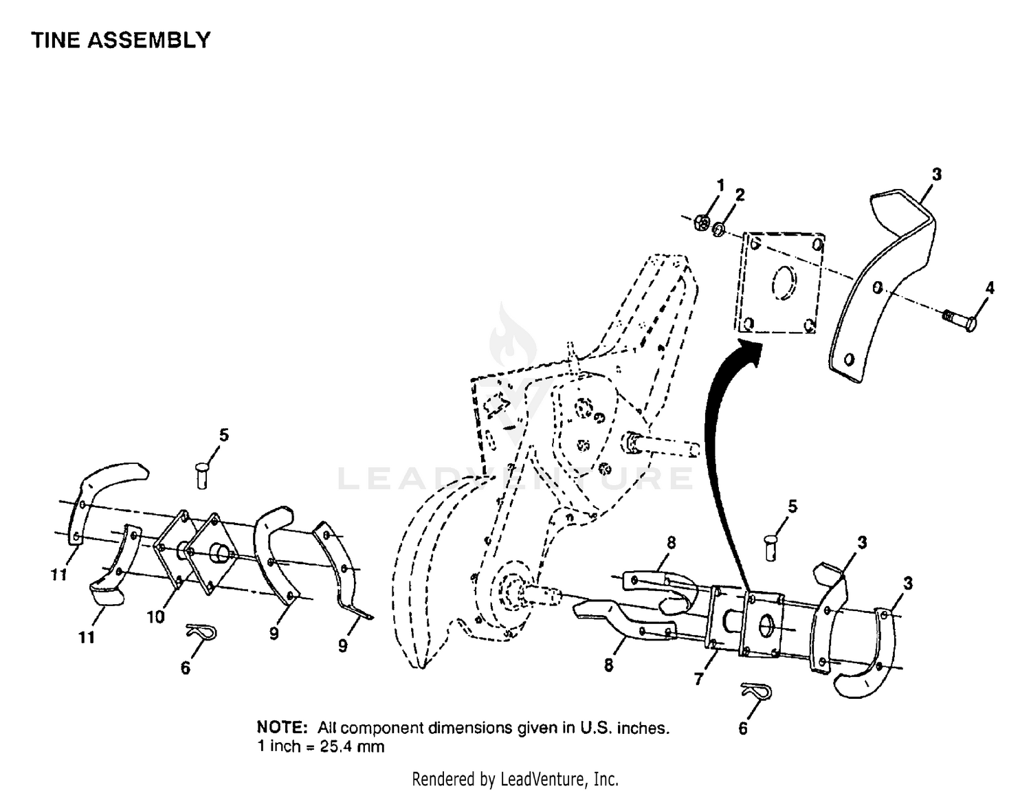 TINE ASSEMBLY