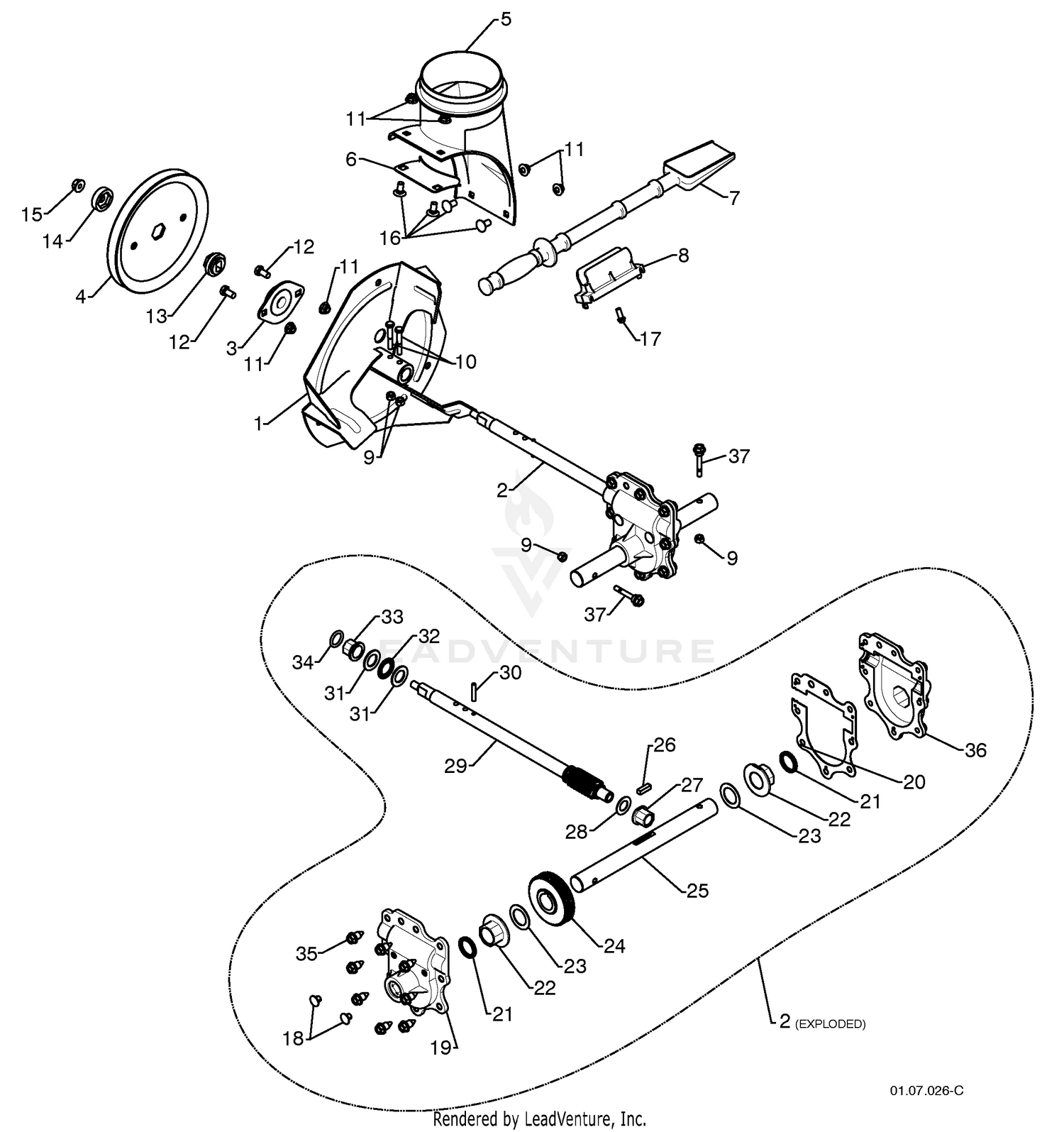 Auger Housing / Impeller Assembly