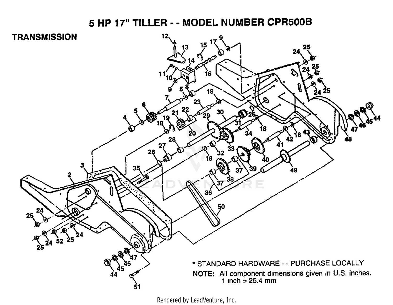 TRANSMISSION P/N BREAKOUT