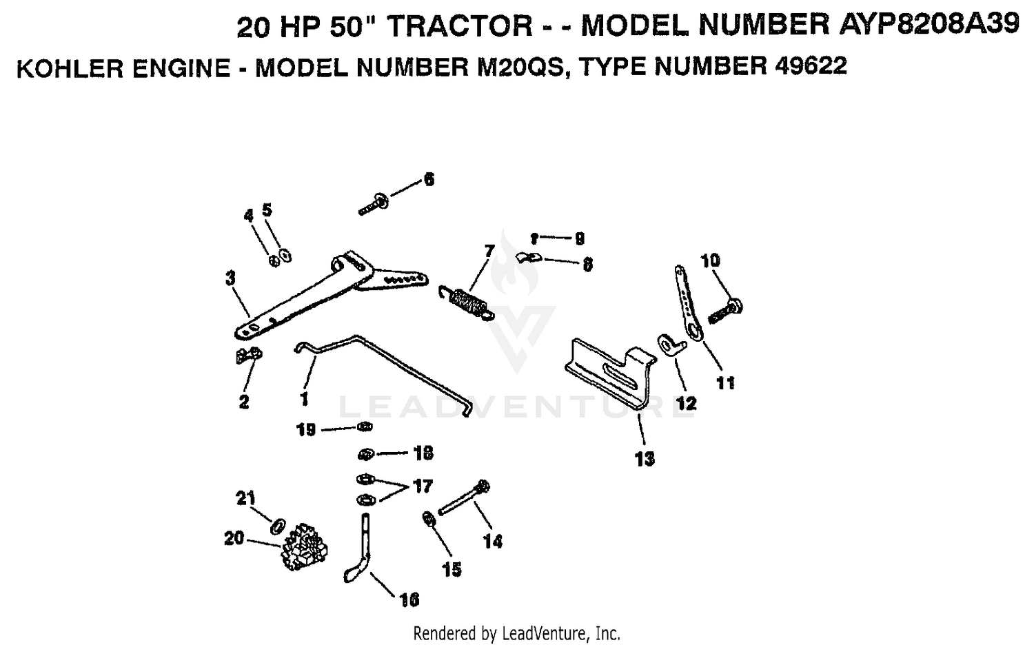 KOHLER ENGINE GOVERNOR