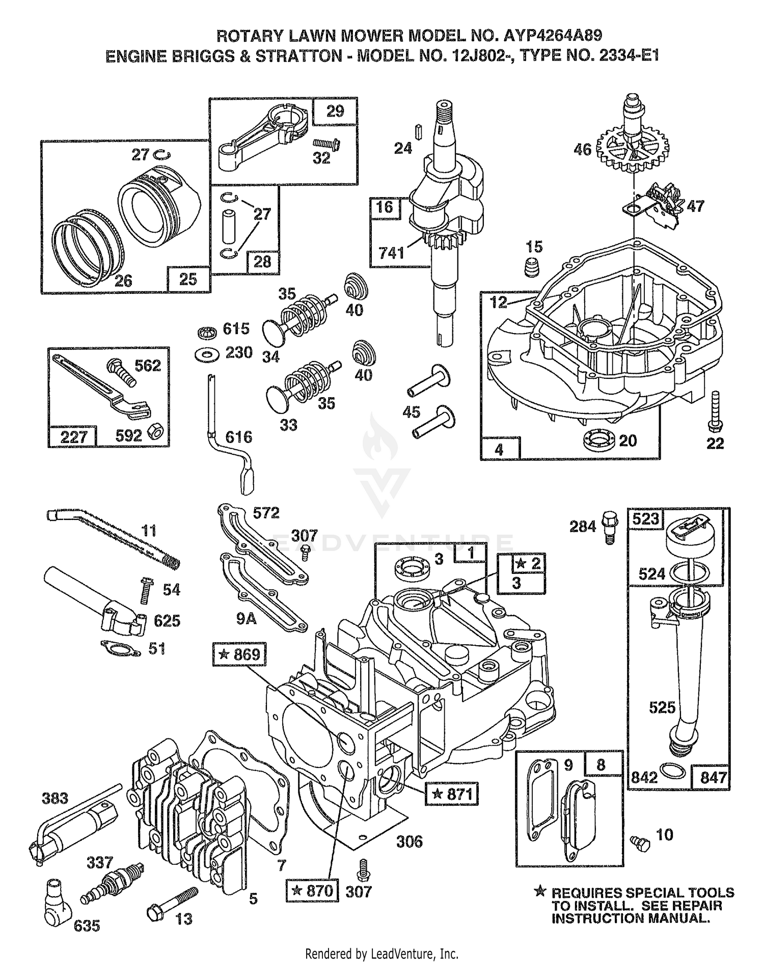 ENGINE BRIGGS AND STRATTON