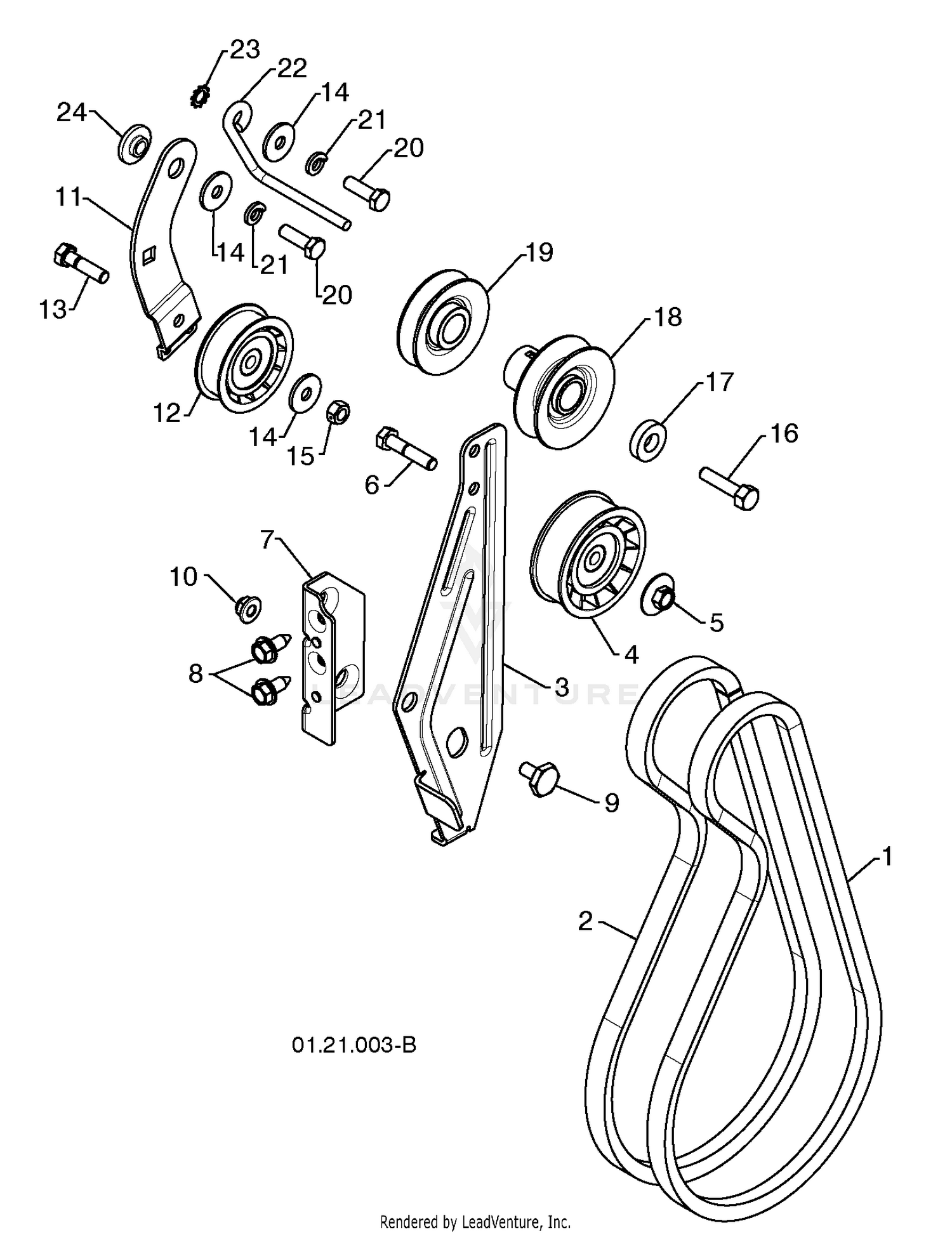Chassis/Engine/Pulleys
