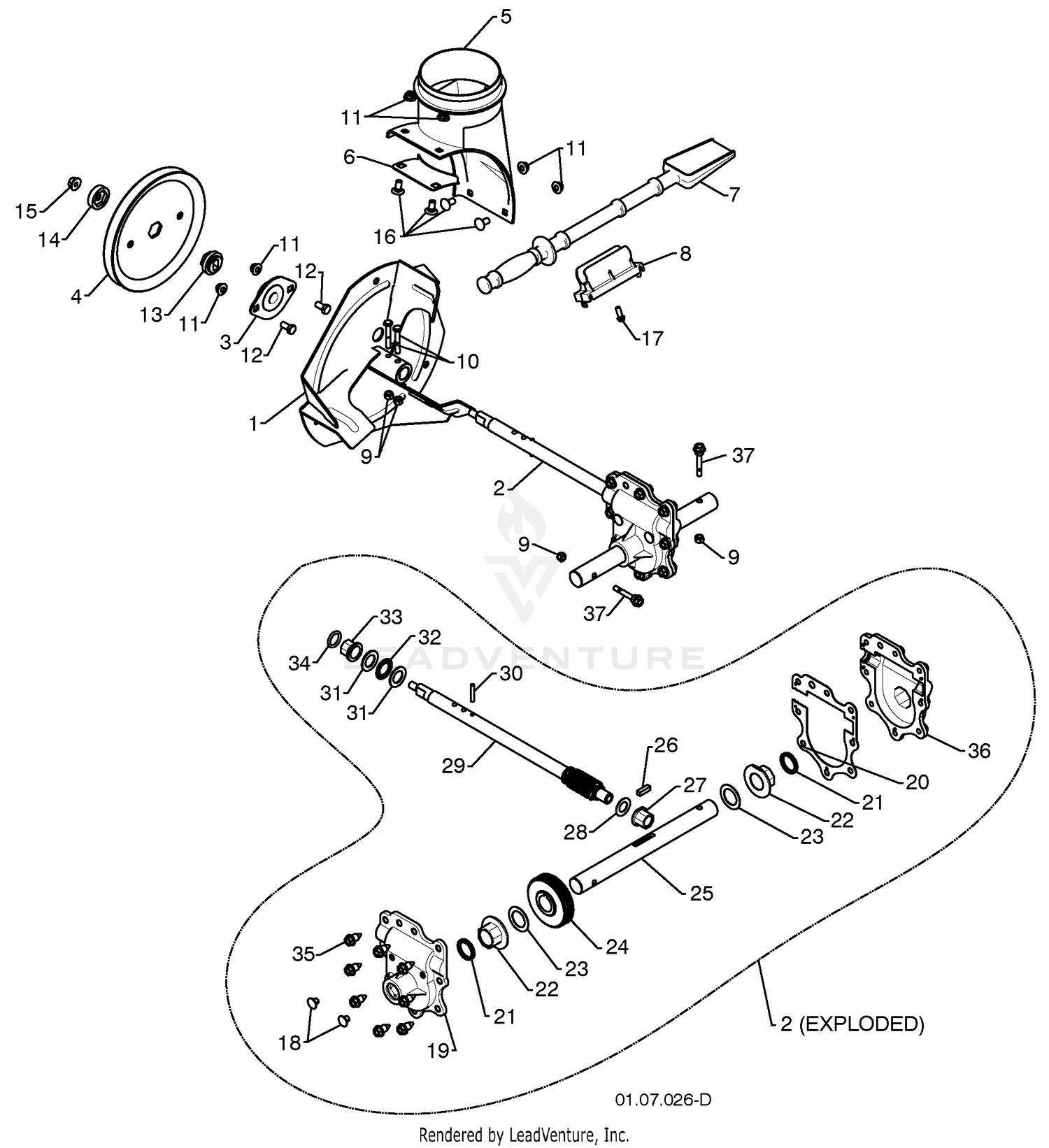 Auger Housing / Impeller Assembly