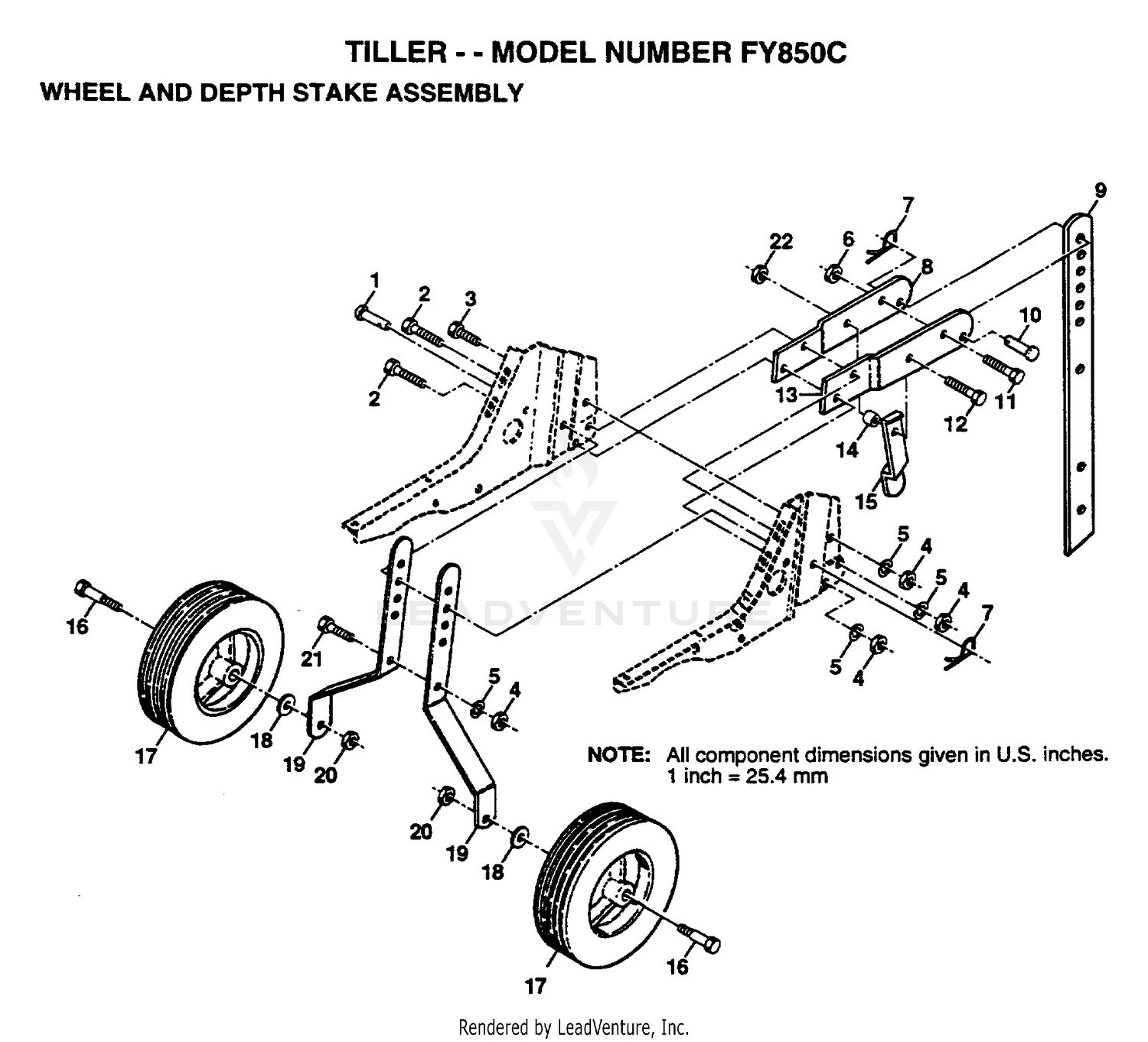 WHEEL AND DEPTH STAKE