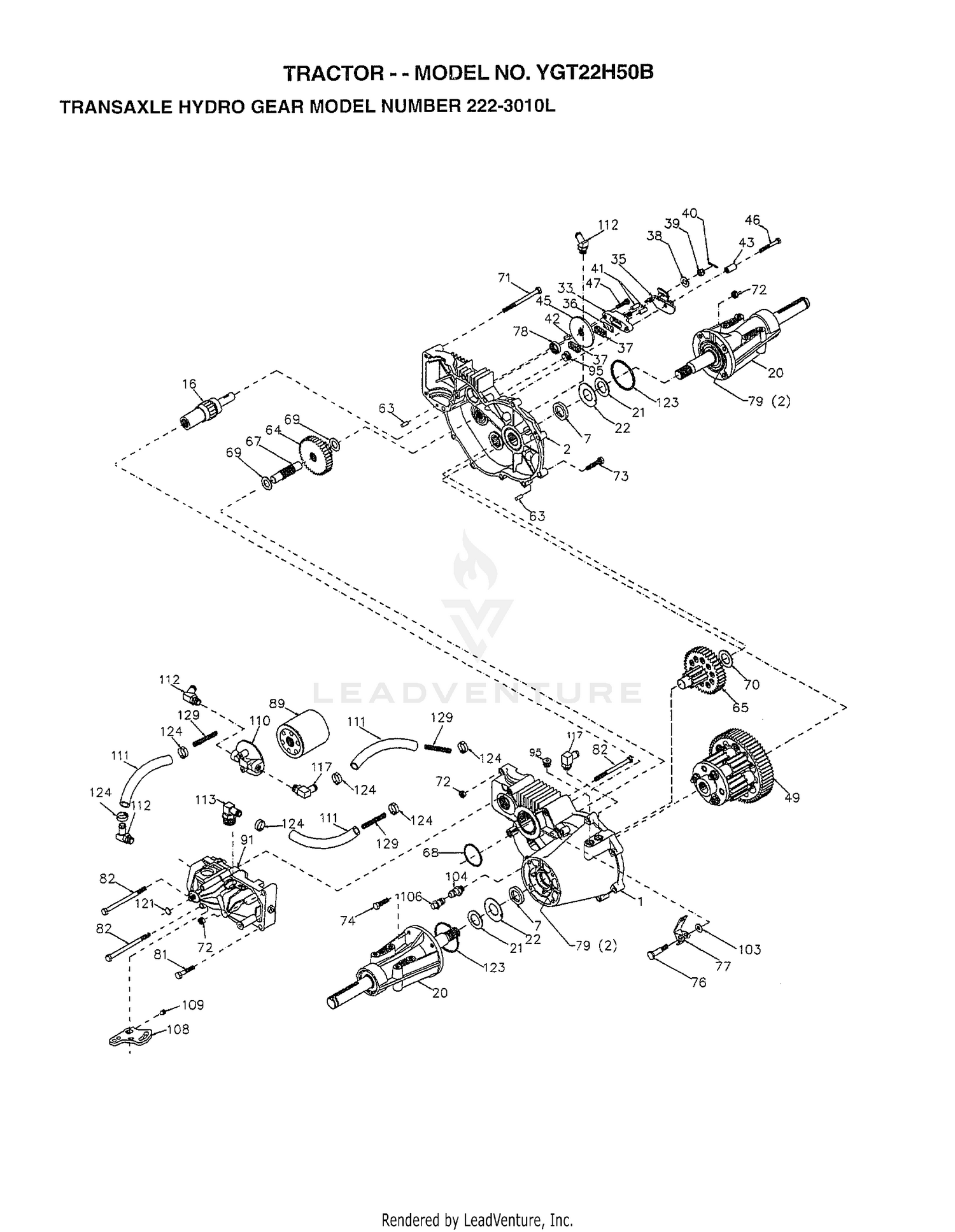 TRANSAXLE HYDRO GEAR