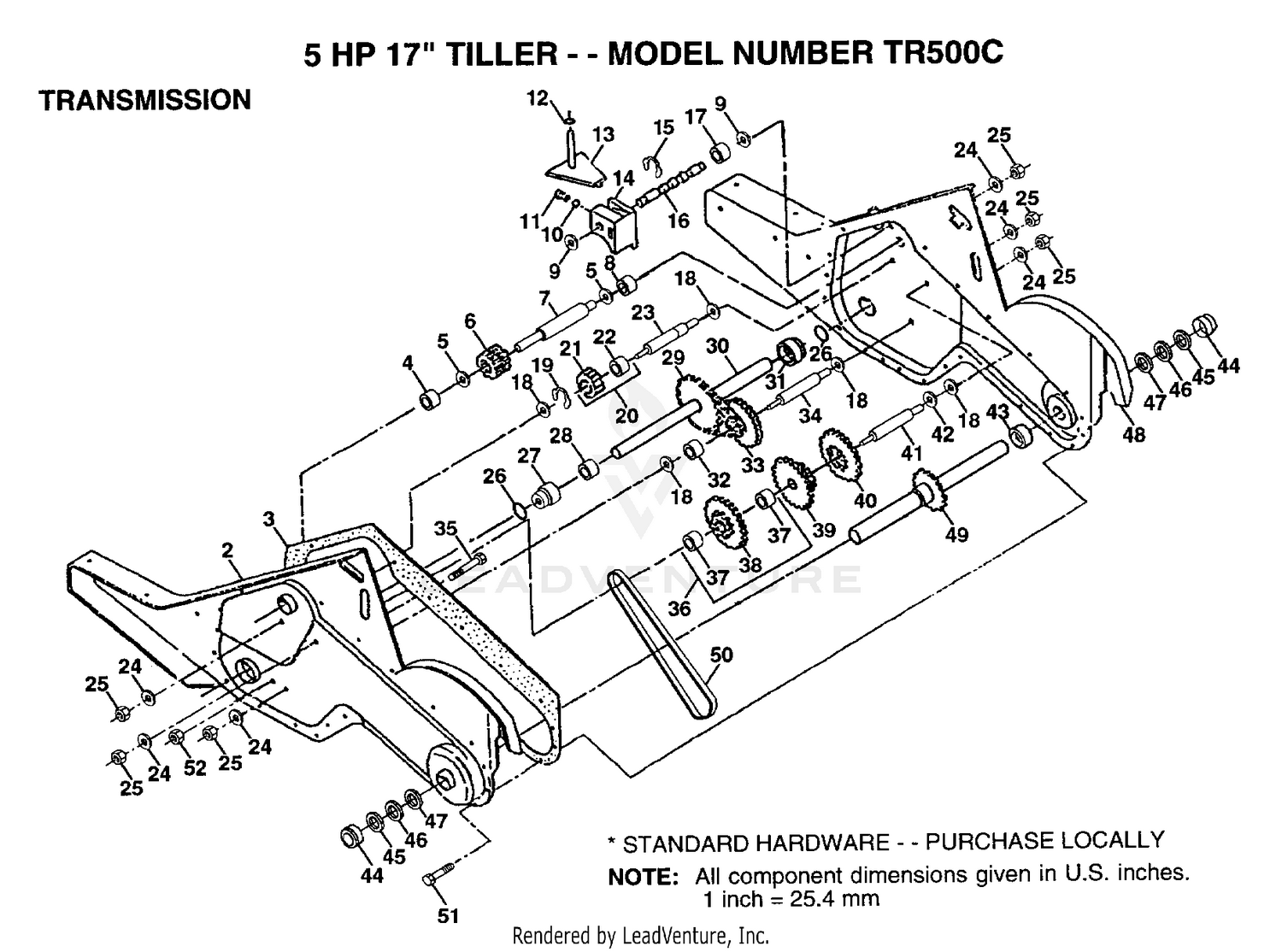 TRANSMISSION P/N BREAKOUT