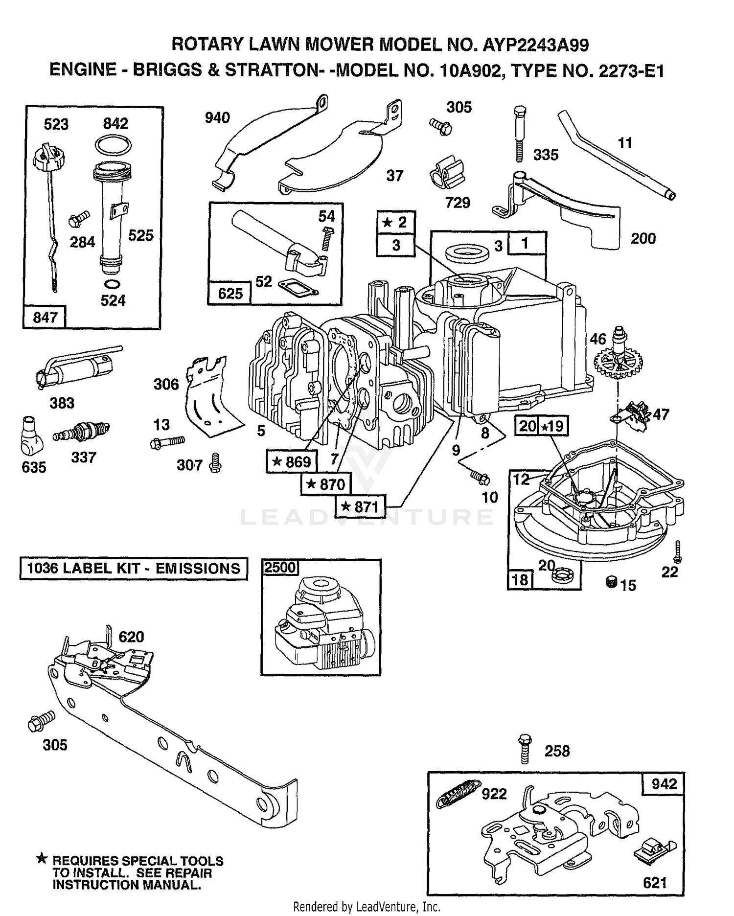 ROTARY LAWN MOWER/ENGINE