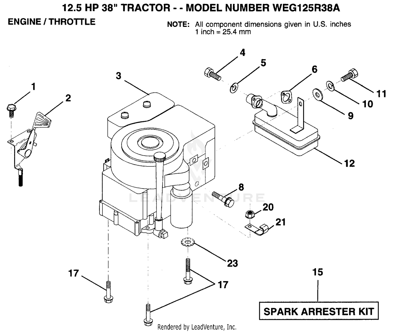 ENGINE AND THROTTLE