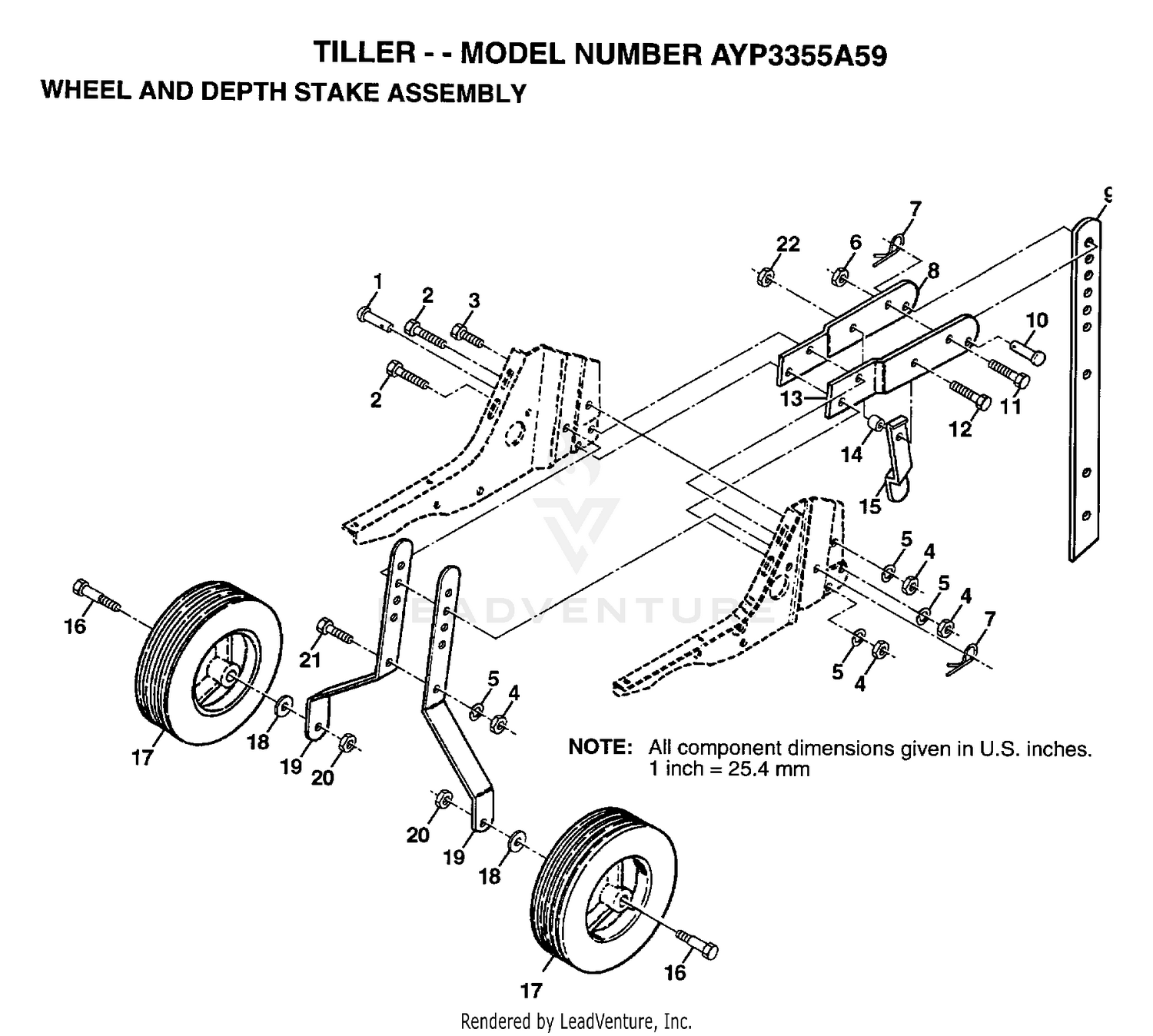 WHEEL AND DEPTH STAKE