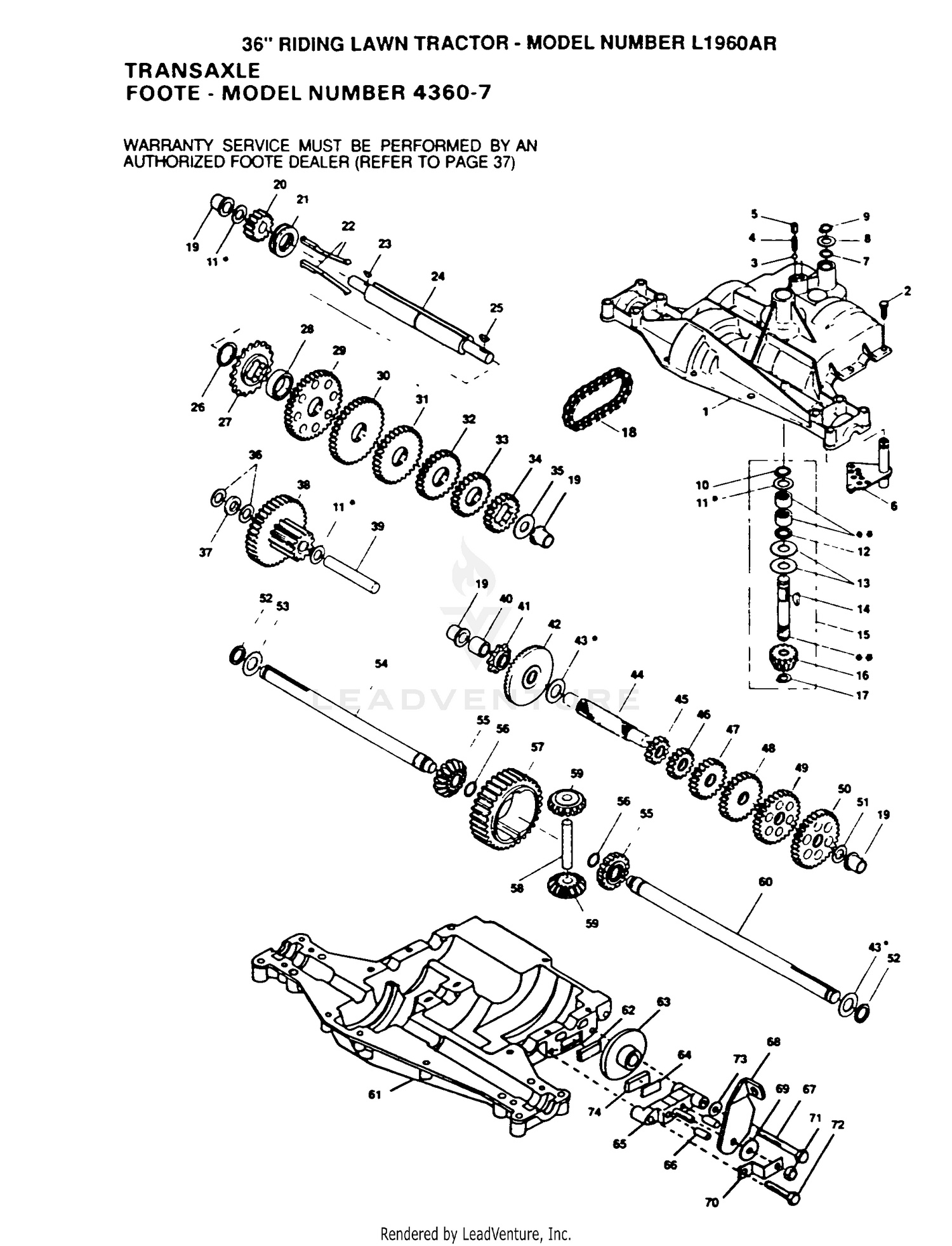 TRANSAXLE P/N BREAKOUT