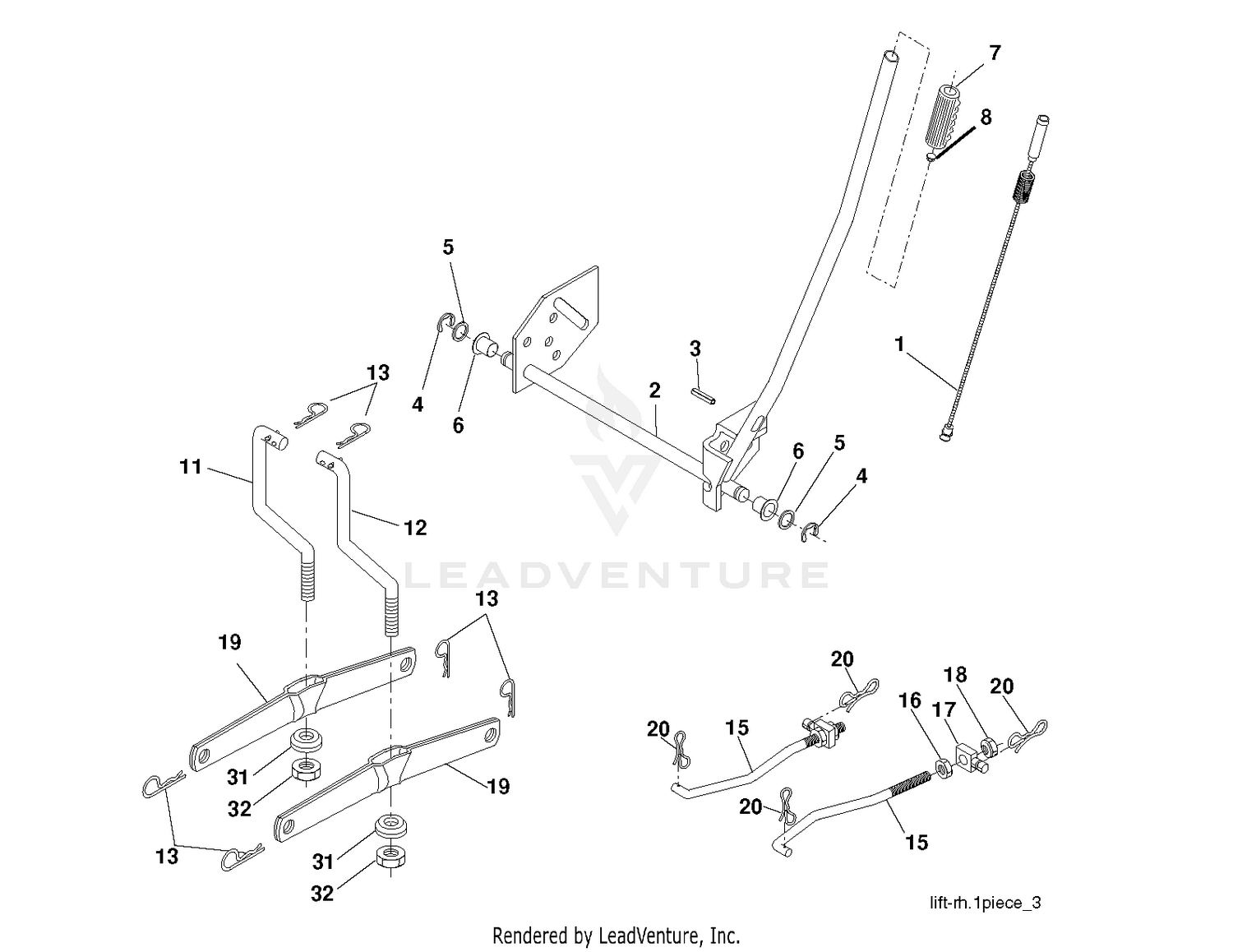MOWER LIFT / DECK LIFT