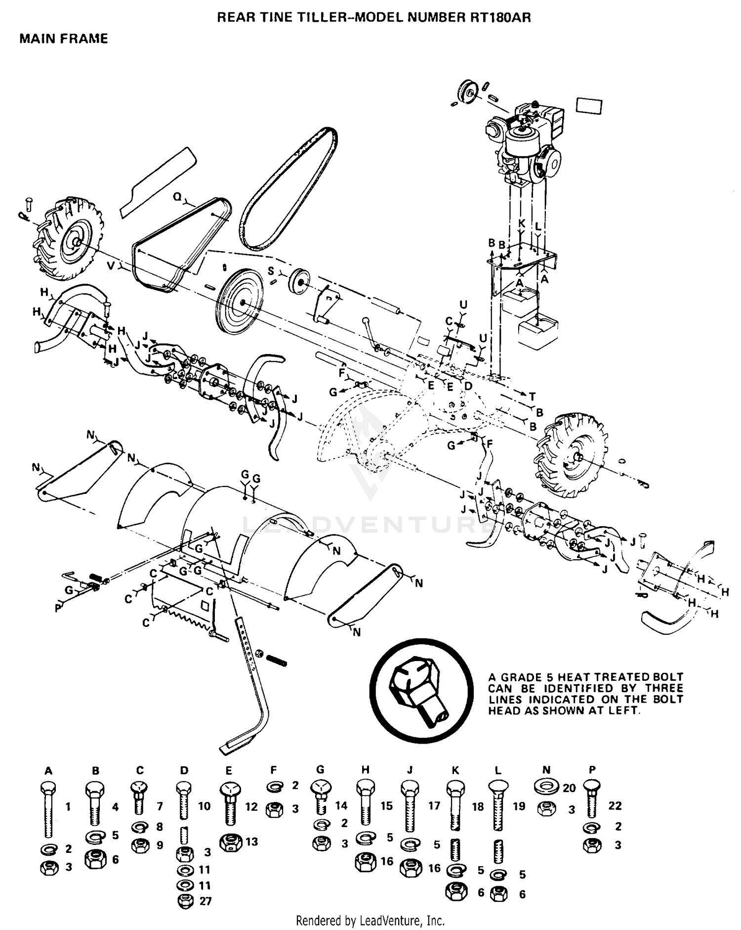MAIN FRAME, NUTS, BOLTS