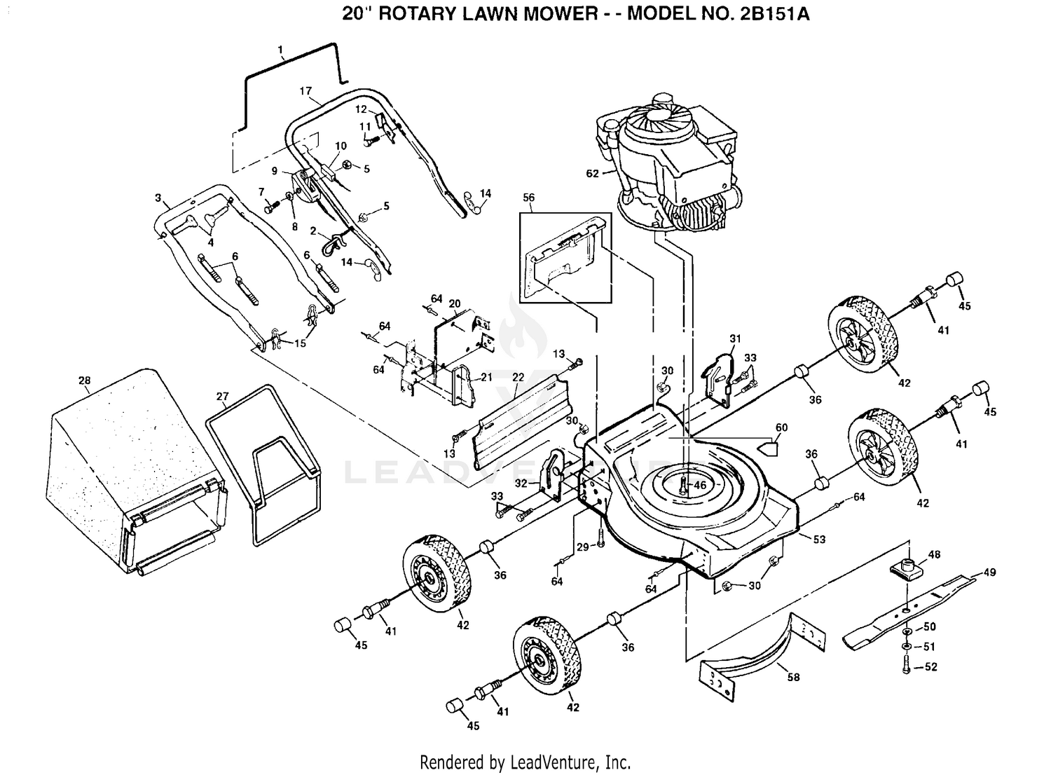 20" LAWN MOWER