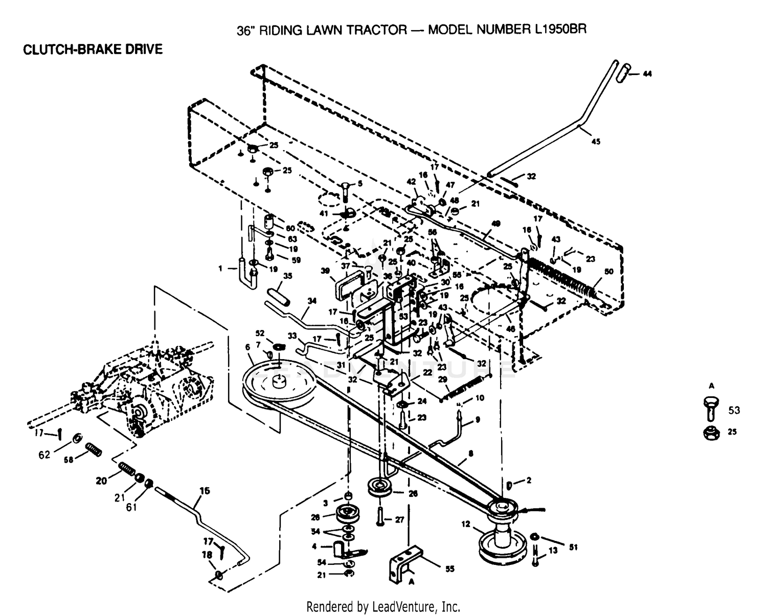 CLUTCH-BRAKE DRIVE, BELT