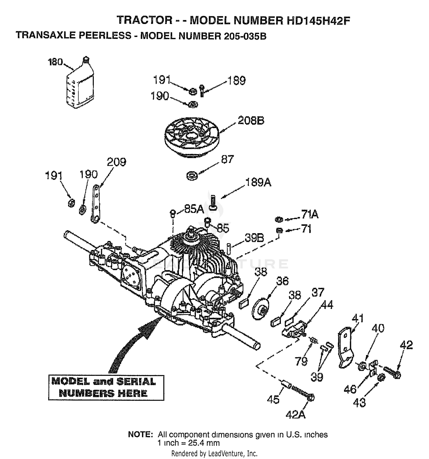 TRANSAXLE PEERLESS