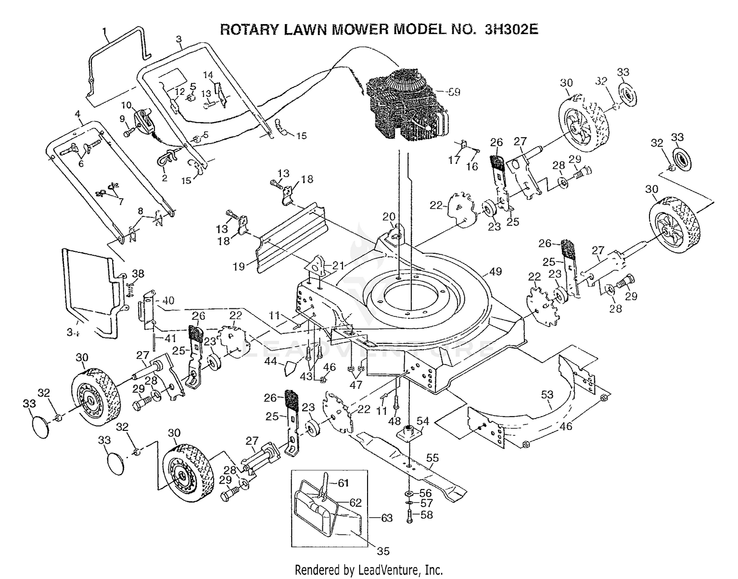 ROTARY LAWN MOWER