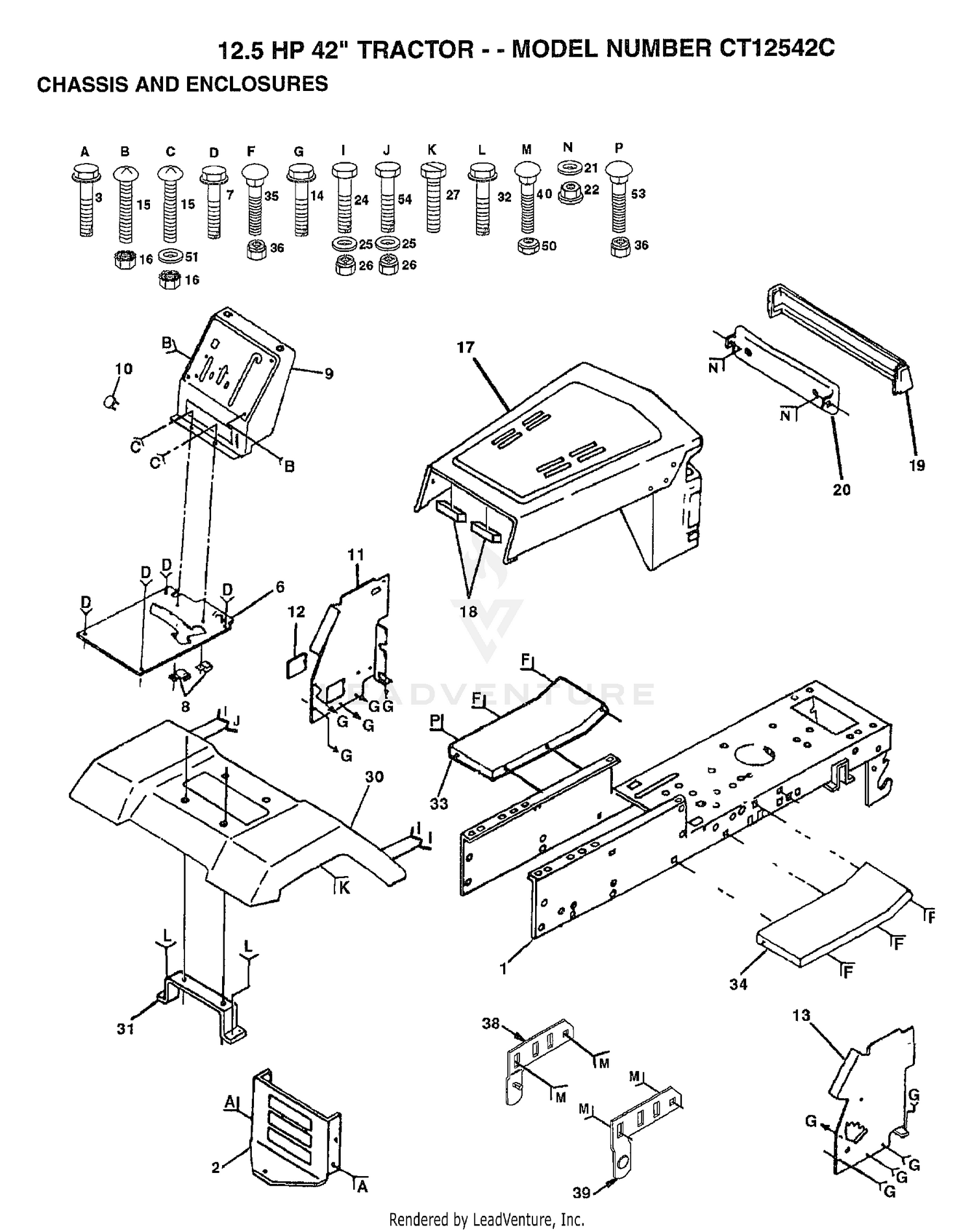 CHASSIS AND ENCLOSURES/12.5 HP 42"
