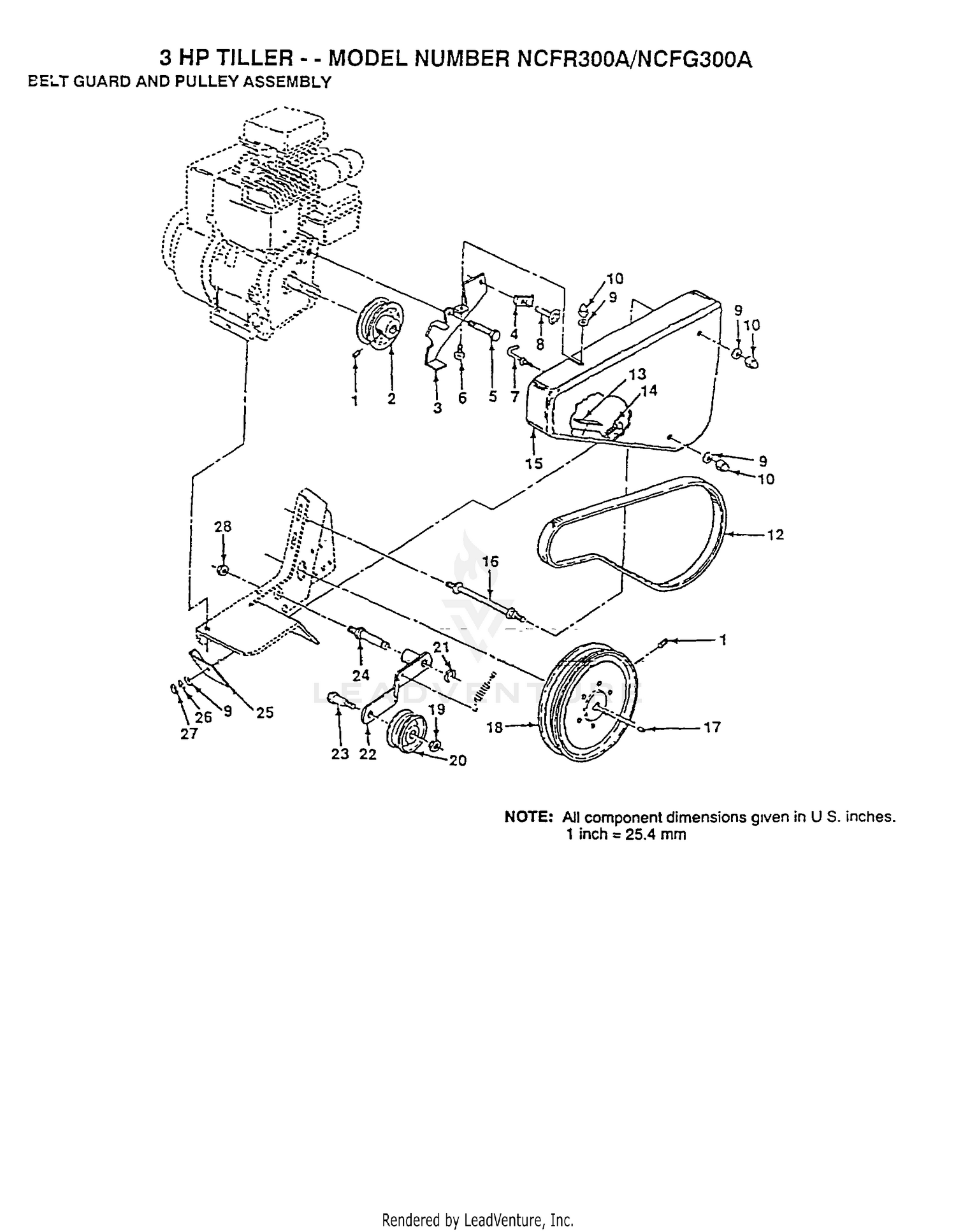 BELT GUARD, PULLEY ASSY