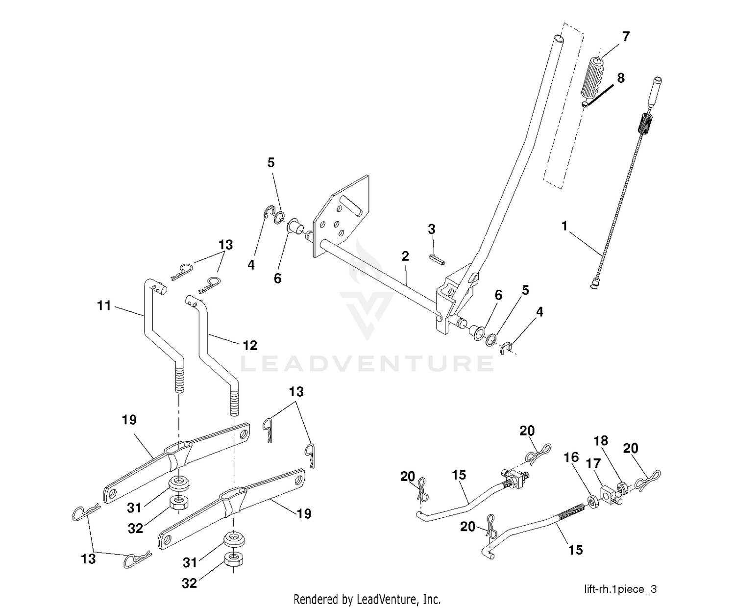 MOWER LIFT / DECK LIFT