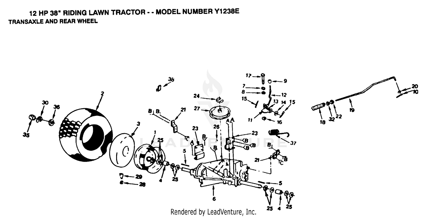 TRANSAXLE AND REAR WHEEL