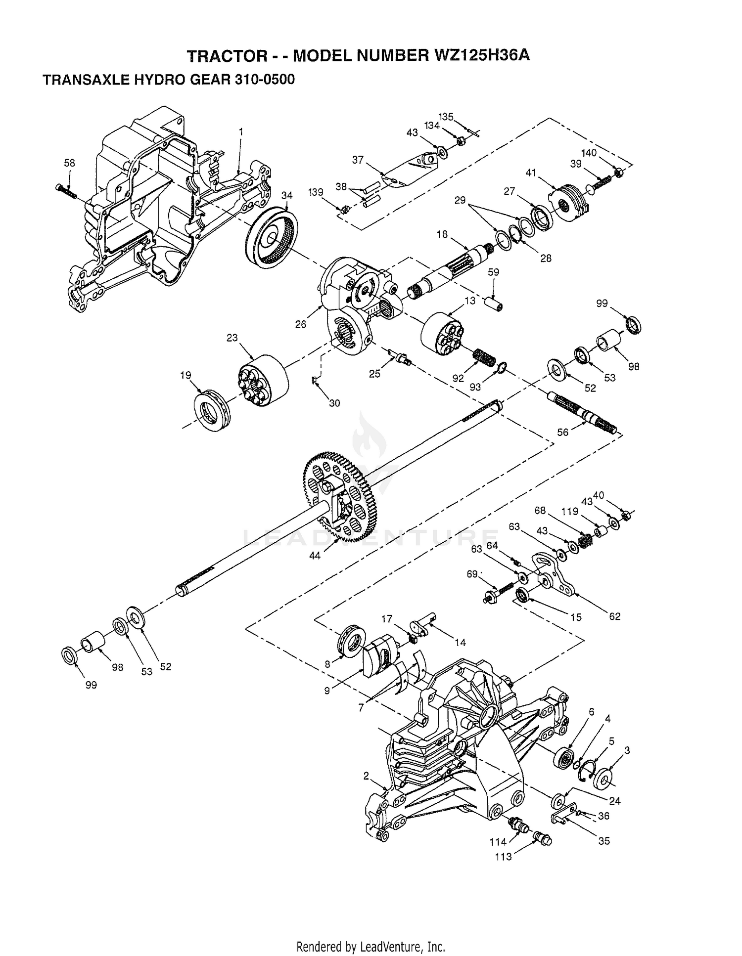 TRANSAXLE HYDRO GEAR