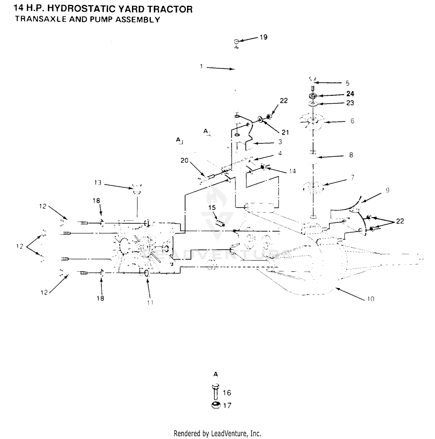 TRANSAXLE AND PUMP ASSEMBLY