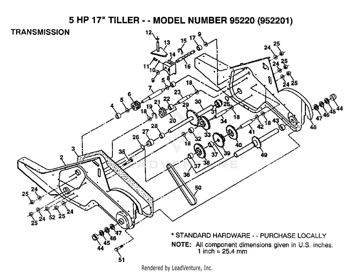 TRANSMISSION P/N BREAKOUT