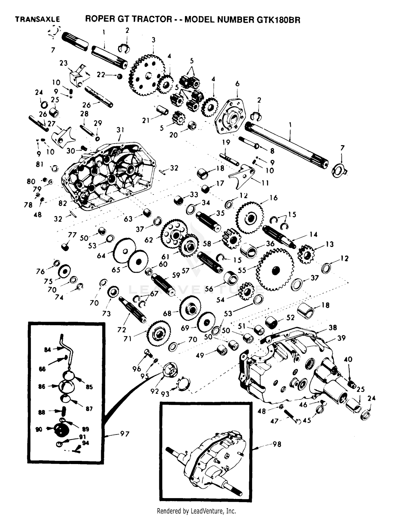 TRANSAXLE P/N BREAKOUT