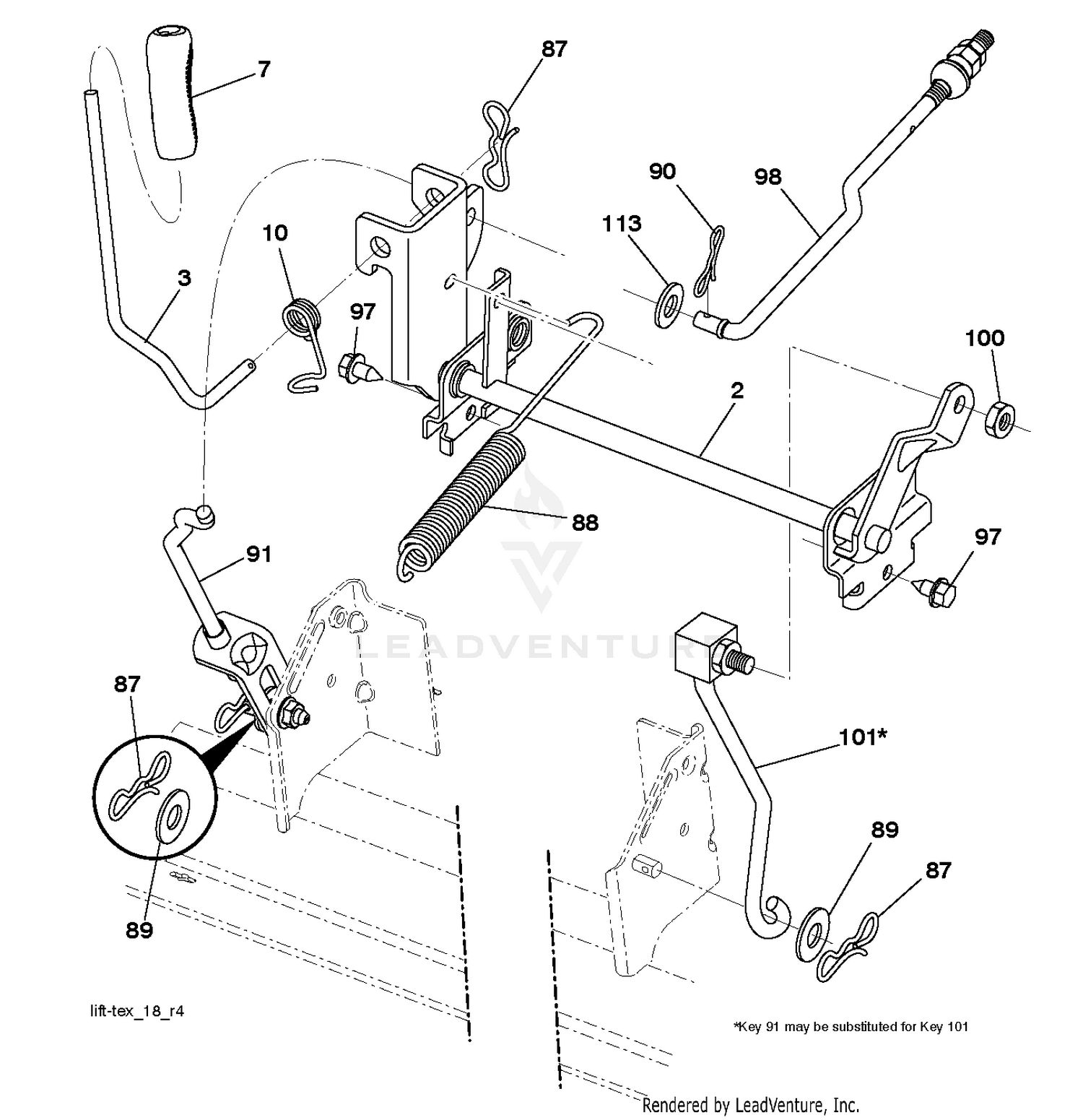 MOWER LIFT / DECK LIFT