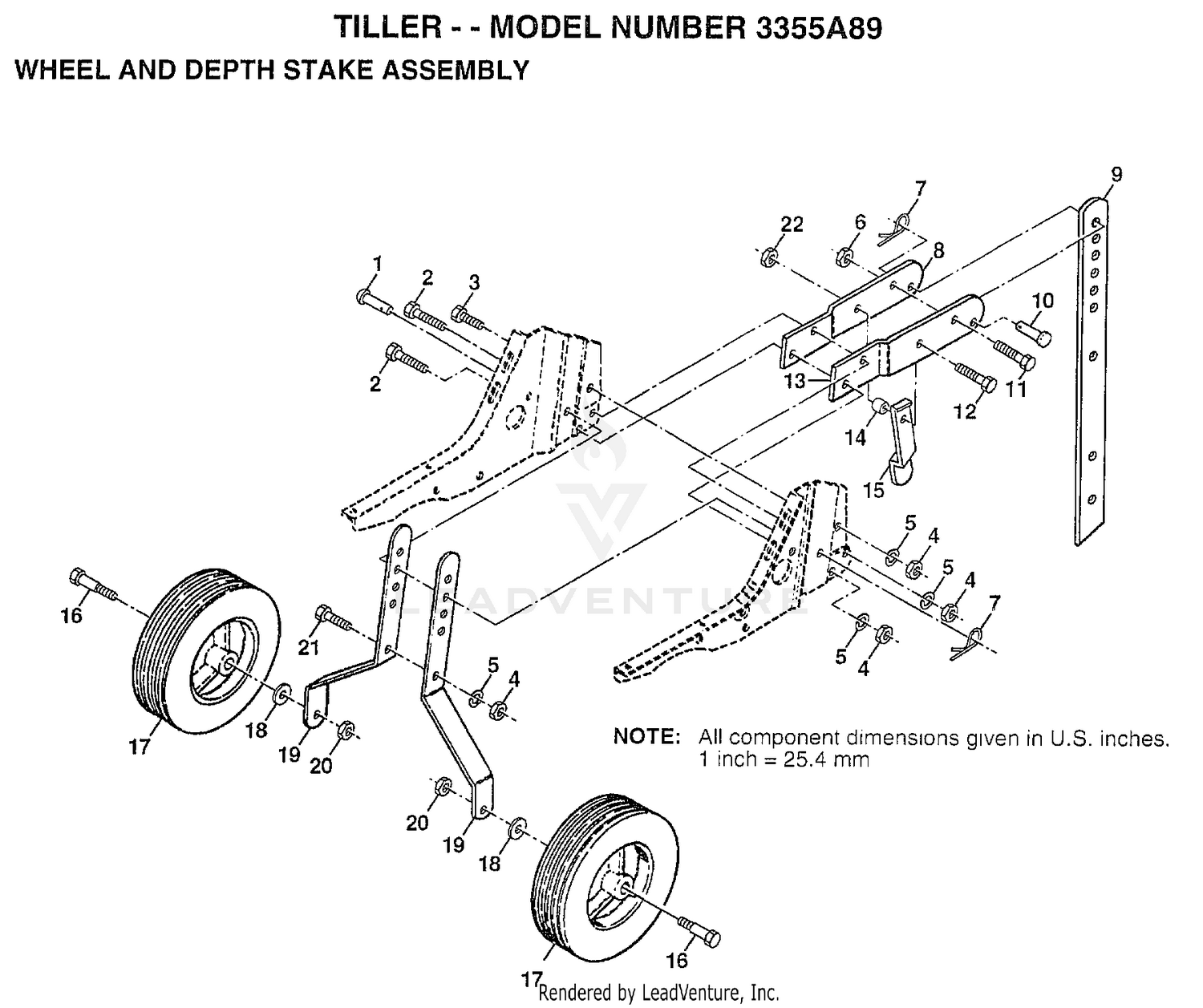 WHEEL AND DEPTH STAKE