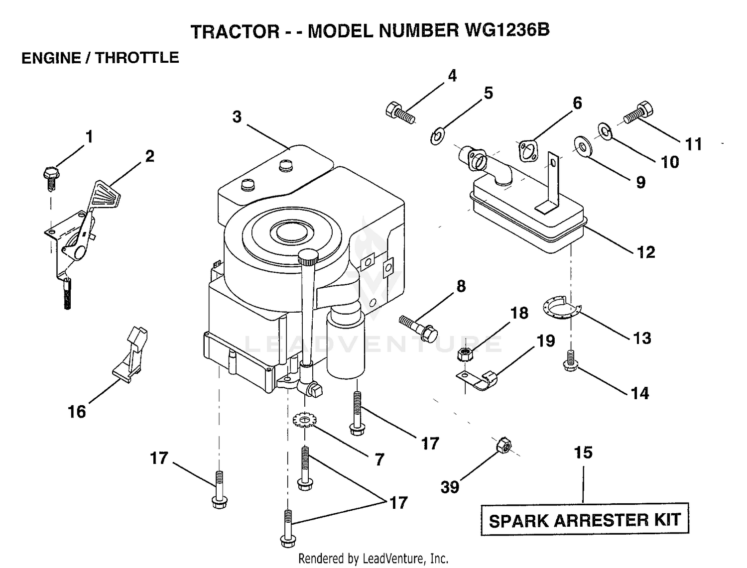 TRACTOR-ENGINE/THROTTLE