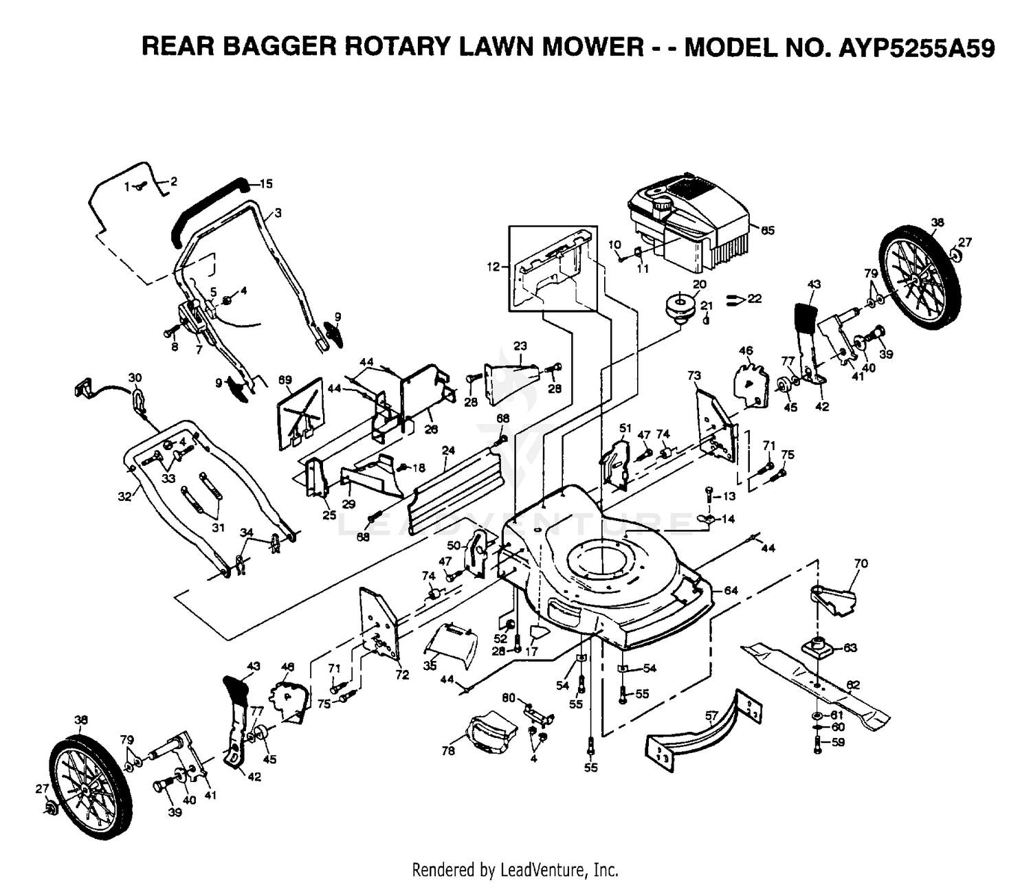 REAR BAGGER MOWER