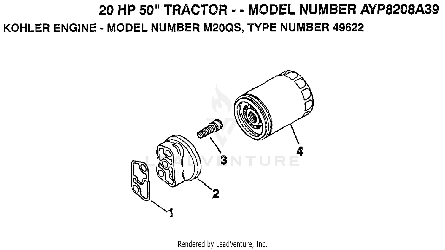 KOHLER ENGINE OIL FILTER