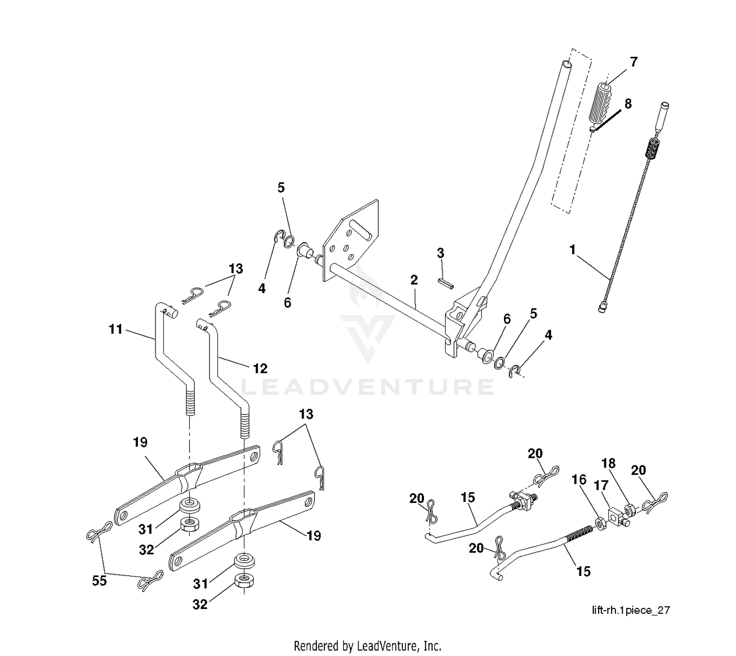 MOWER LIFT / DECK LIFT