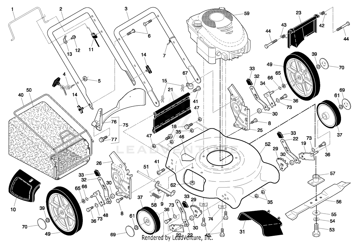 Rotary Lawn Mower