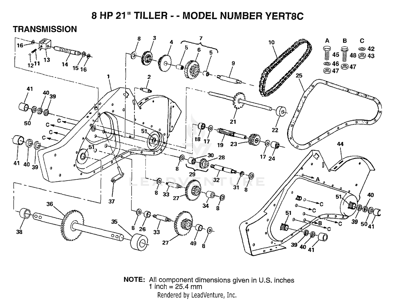 TRANSMISSION/8 HP 21"