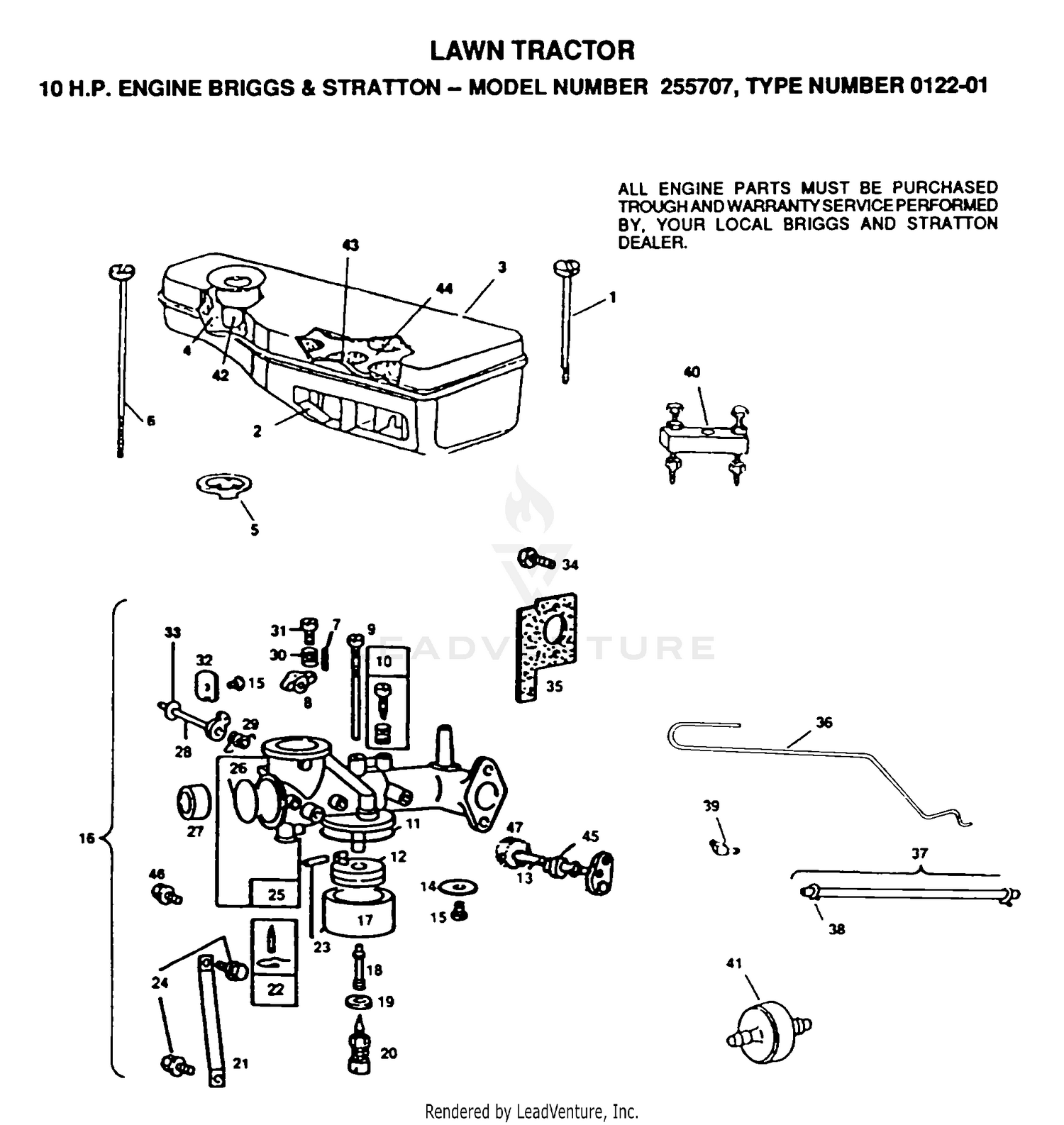 ENGINE/BRIGGS AND STRATTON
