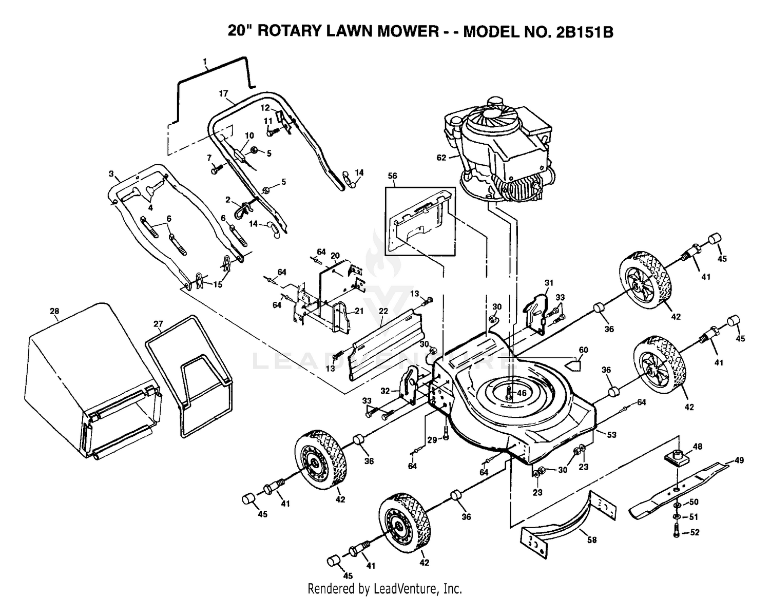 20" LAWN MOWER