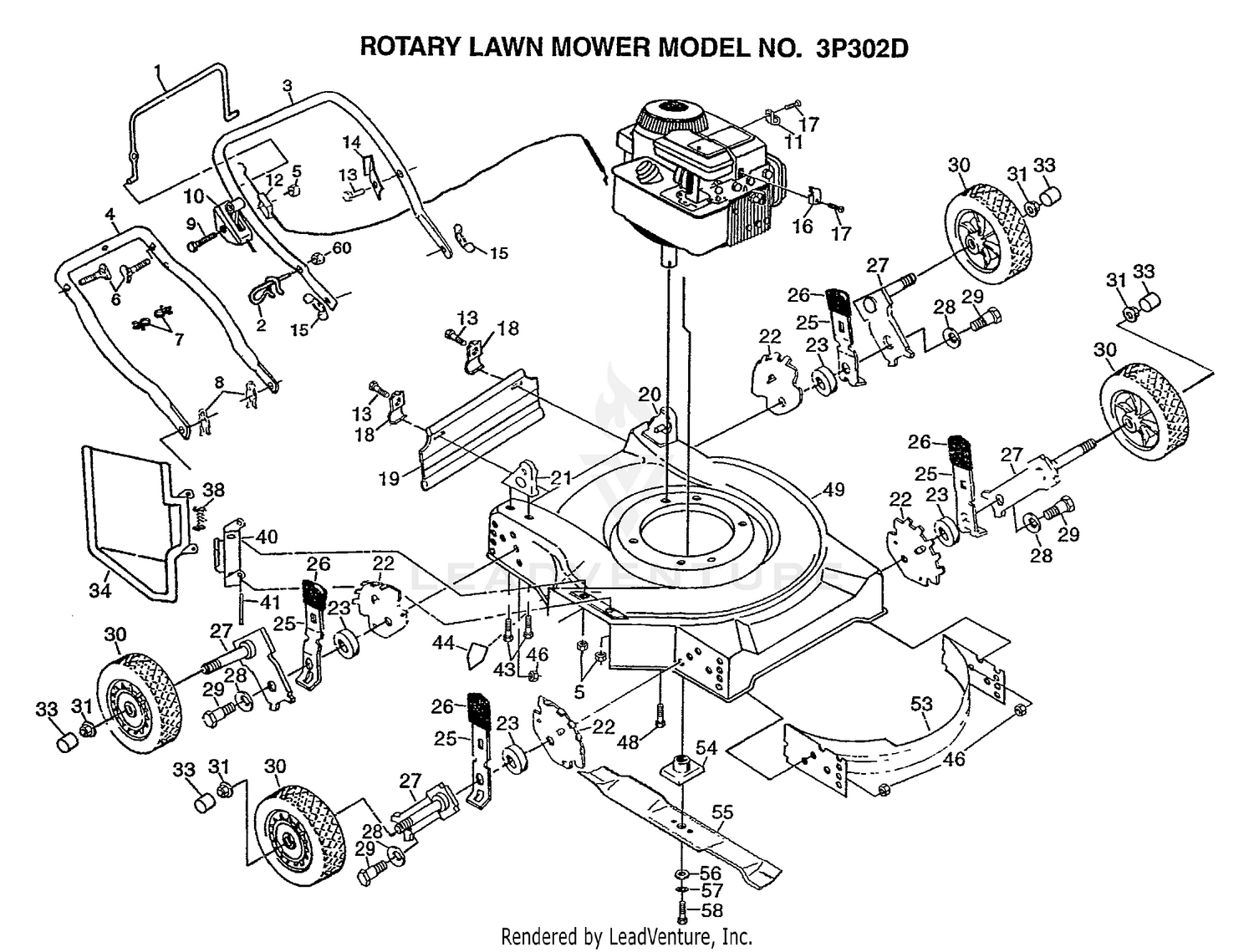 ROTARY LAWN MOWER