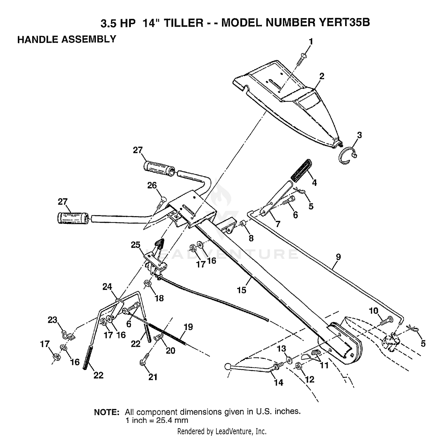 HANDLE/3.5 HP 14"