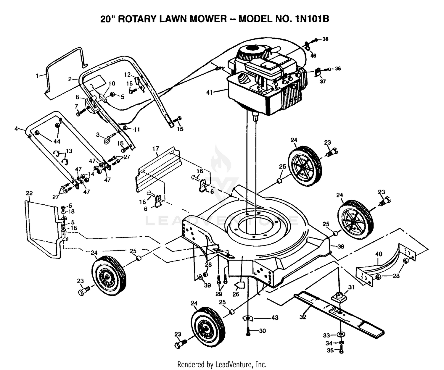20" LAWN MOWER