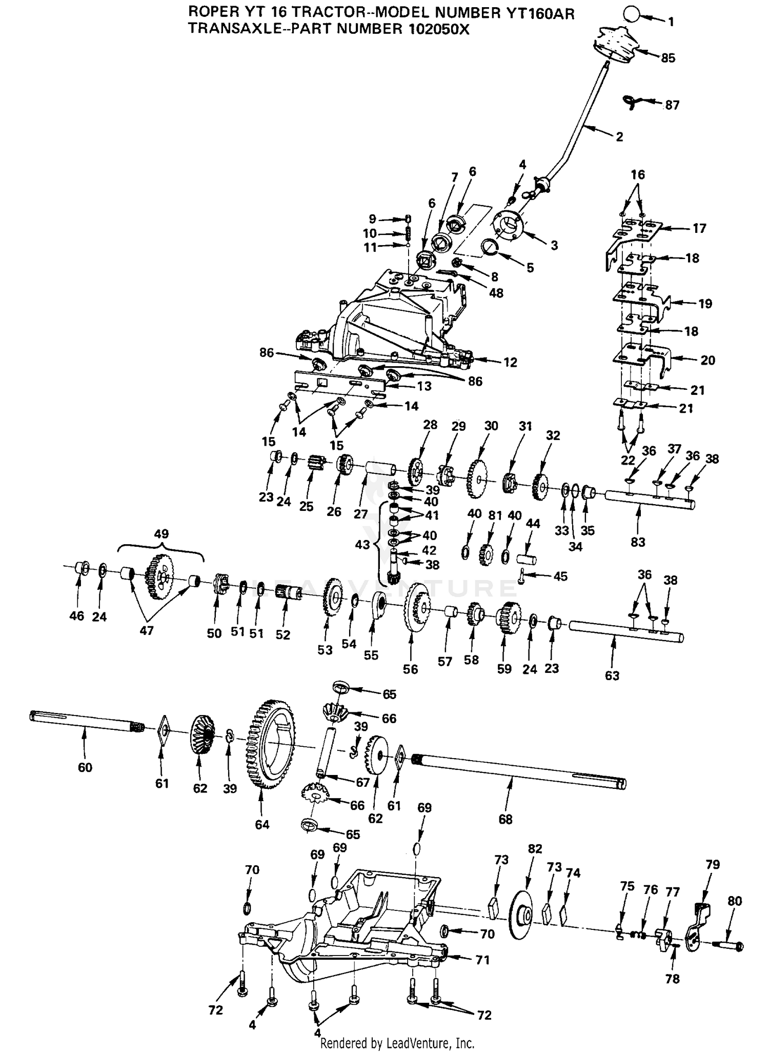TRANSAXLE P/N BREAKOUT
