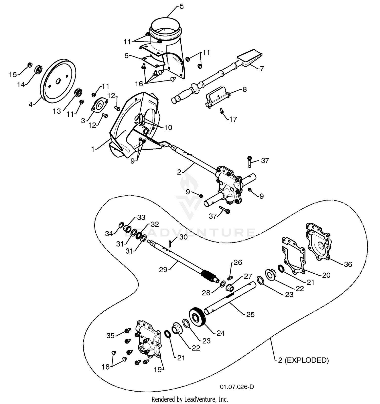 Auger Housing / Impeller Assembly